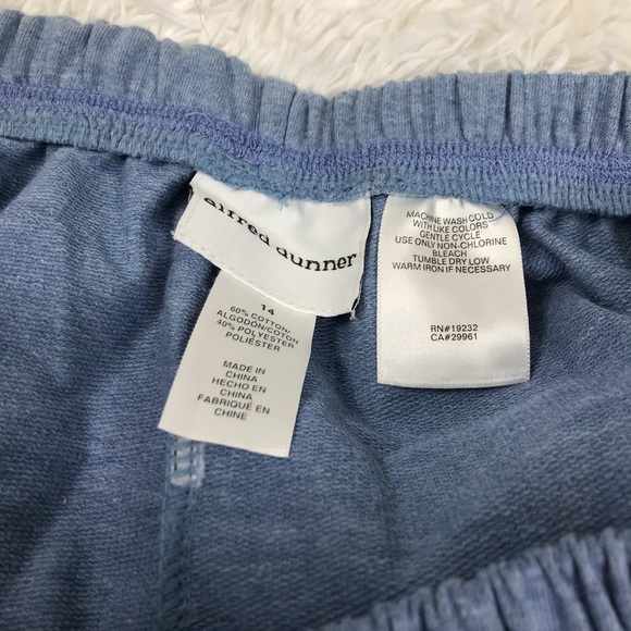 ALFRED DUNNER Light Blue Cozy Pants Size 14 - Picture 7 of 8